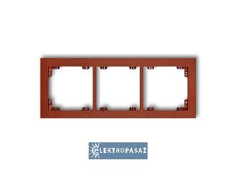 Deco brązowy metalik ramka potrójna 9DR-3 Karlik wyprzedaż 1
