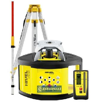 Laser obrotowy Nivel NL520R Digital wiązka czerwona + łata LS-24 + statyw SJJ1 z czujn. cyfr. 1