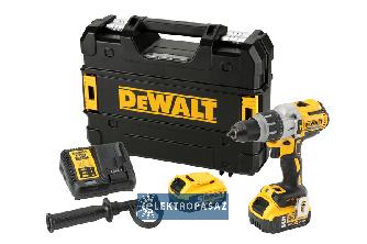 Wiertarko-wkrętarka udarowa DeWalt DCD996P2-QW 95Nm 18V XR 2x5,0Ah Li-Ion TSTAK 1