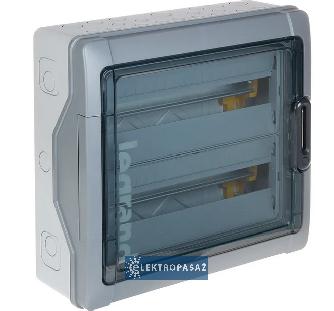 Rozdzielnica modułowa natynkowa 2x18 N-PE IP65 z klapką RN65 601946 Legrand 1