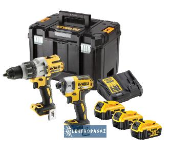 Zestaw narzędzi Combo DeWalt DCK276P3T-QW 18V XR 3x5,0Ah Li-Ion DCD996+DCF887 TSTAK Nowość 1