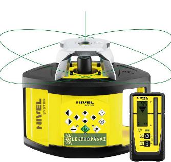Laser obrotowy Nivel NL520G Digital wiązka zielona z czujn. cyfr. 1