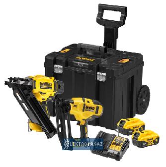 zestaw narzędzi DeWalt DCK246P2T-QW 18V 2X5,0Ah Li-Ion Gwoździarka DCN930 + gwoździarka DCN660 TSTAK Nowość 1
