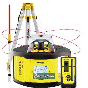 Laser obrotowy Nivel NL540R Digital wiązka czerwona + łata LS-24 + statyw SJJ1 z czujn. cyfr. 1