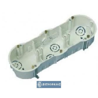 Puszka instalacyjna do płyt g-k 3x60mm płytka 44mm biała 0054 Pak-Plast 1