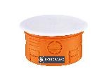 Puszka instalacyjna 80mm płytka 50mm z deklem pomarańczowa Z80KF 33073008 Simet 1