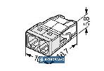 Szybkozłączka 2x 0,5-2,5mm2 transparentna 2273-202 Wago 2