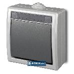 Aquant szary n/t łącznik jednobiegunowy / schodowy IP55 1201-10 Elektro-plast Nasielsk 1