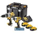 Zestaw narzędzi Combo DeWalt DCK276P3T-QW 18V XR 3x5,0Ah Li-Ion DCD996+DCF887 TSTAK Nowość 1
