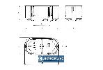 Puszka instalacyjna do płyt g-k 2x60mm głęboka 60mm niebieska P2x60D Multibox 2 32092203 Simet 4